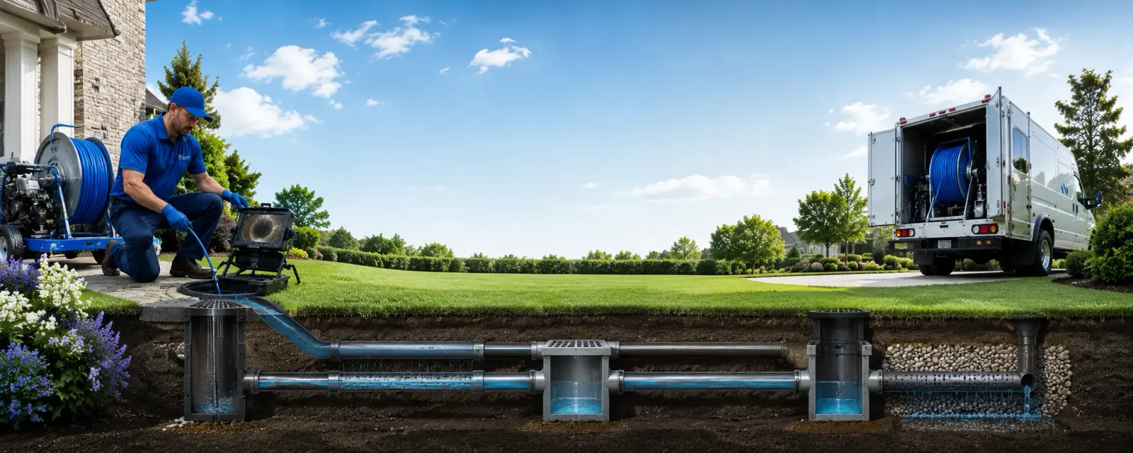 Outdoor drain cleaning information for Schoenchen, KS